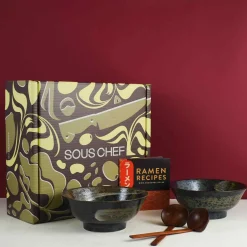 Best Karasuba-Iro Ramen Bowl Set Japanese Ingredients|Japanese Tableware