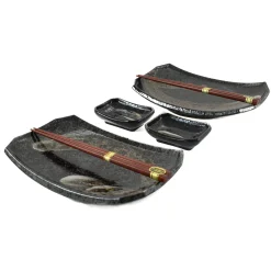 Discount Karasuba-Iro Sushi Serving Set Tableware Brands|Japanese Ingredients