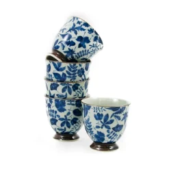 Kashiwa Blue Japanese Teacup Set Tableware Brands|Japanese Ingredients