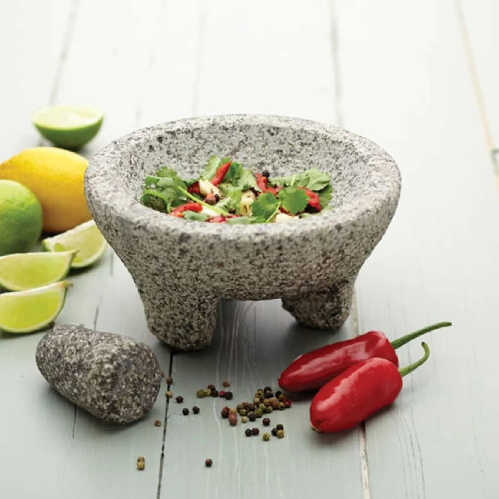 New Mexican Granite Mortar and Pestle Mexican Ingredients|Kitchen Tools & Utensils
