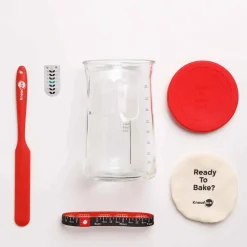 Hot Signature Sourdough Starter Jar Kit, 32oz Baking Supplies & Equipment
