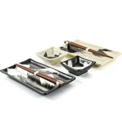 Discount Kuro To Shiro Sushi Serving Set Japanese Ingredients|Serveware