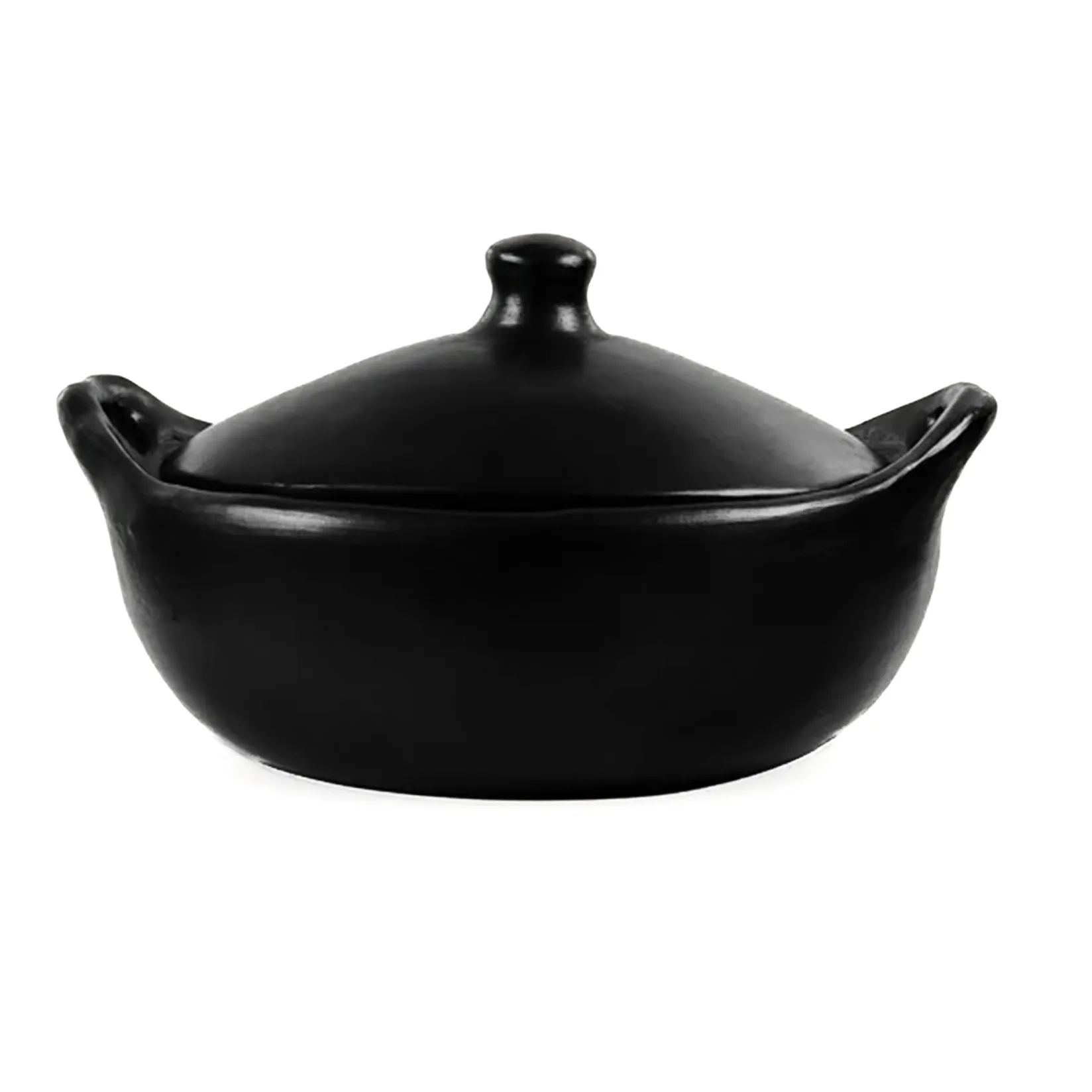 Online Black Clay Low Oval Cocotte, 24x18cm Pots & Pans
