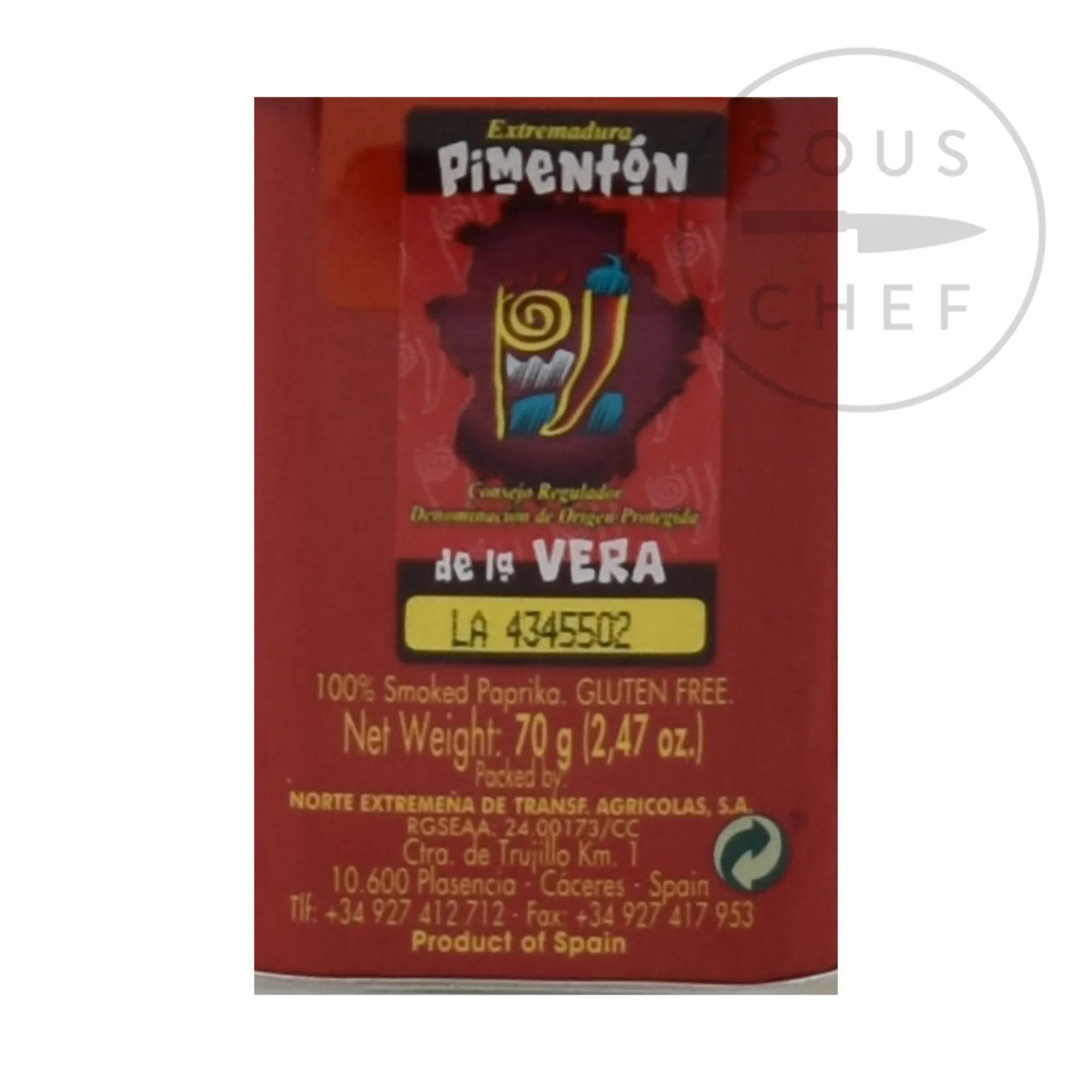 New Hot Smoked Paprika, 70g Spanish Ingredients|Herbs & Spices