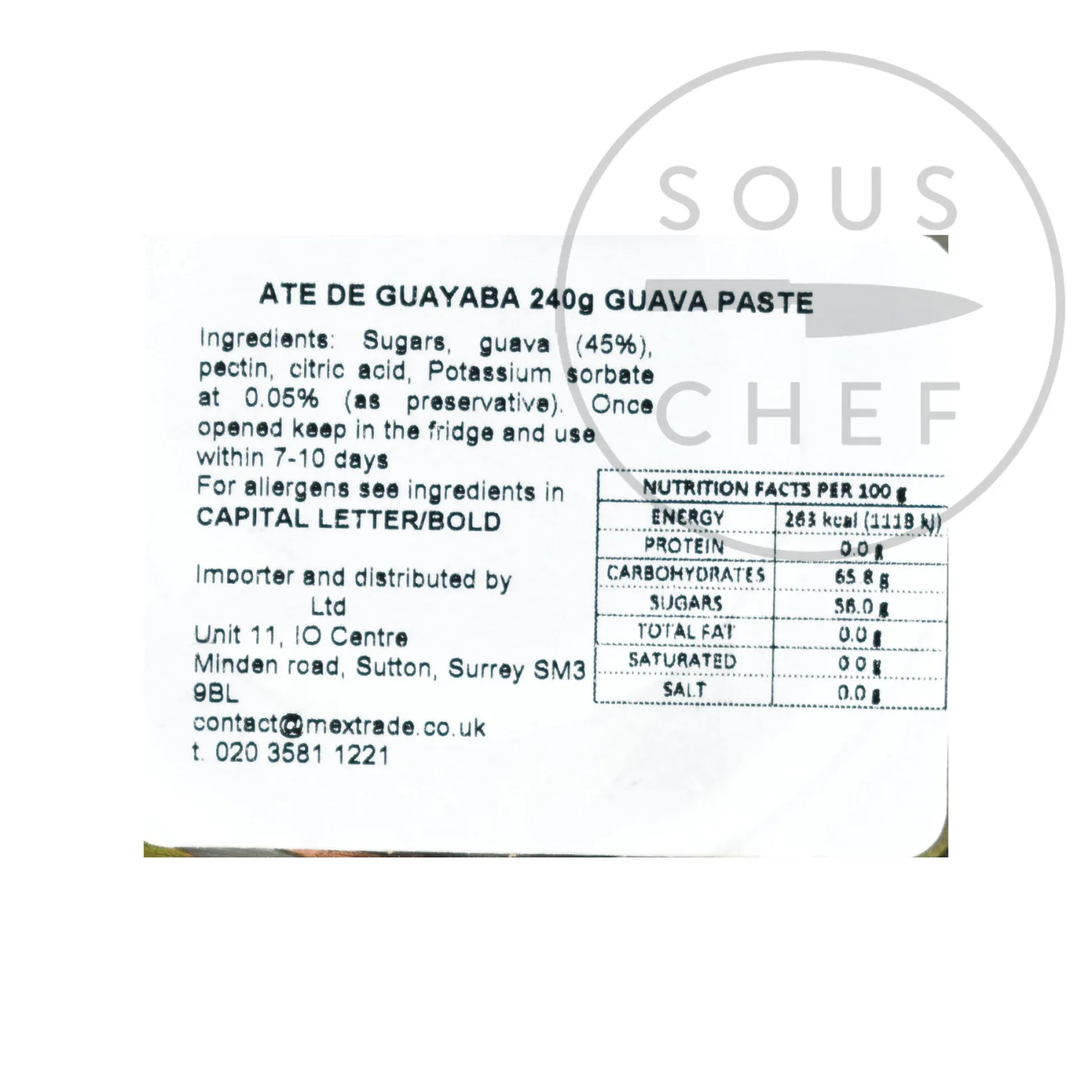 Sale Guava Paste, 240g Ingredients Brands|Mexican Ingredients