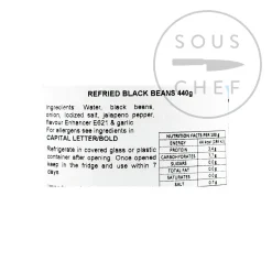 Best Refried Black Beans, 440g Ingredients Brands|Mexican Ingredients