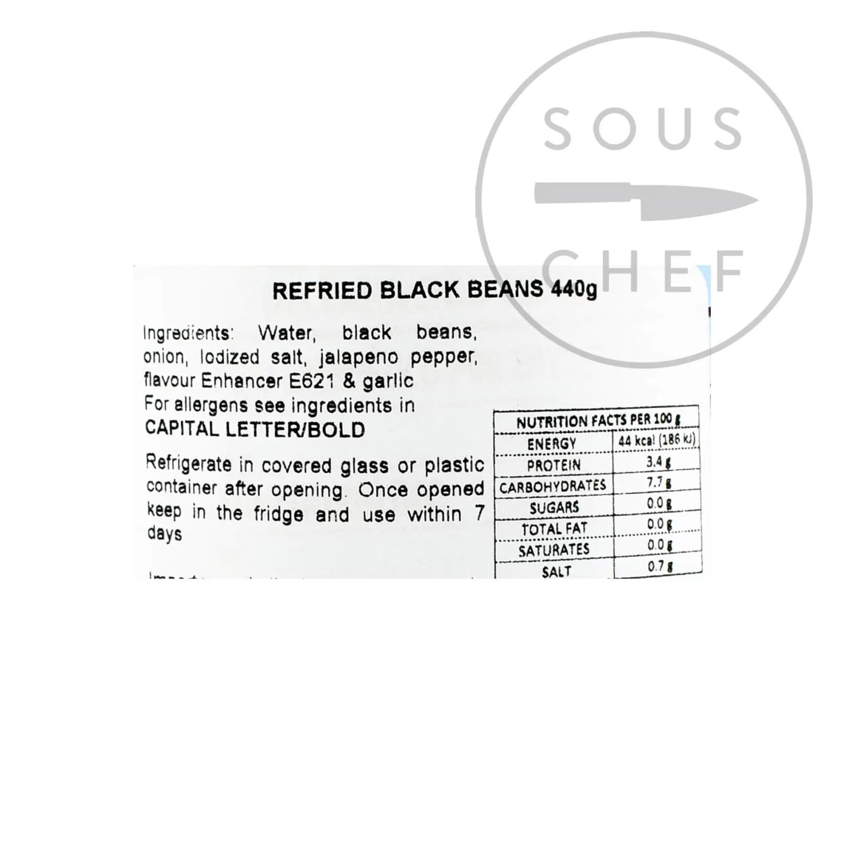 Best Refried Black Beans, 440g Ingredients Brands|Mexican Ingredients