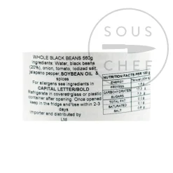 Discount Whole Black Beans, 540g Ingredients Brands|Mexican Ingredients