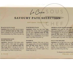 New Savoury Pate Selection, 6x25g Ingredients Brands|Spanish Ingredients