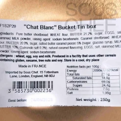 French Sable Biscuits in Round Cat Tin, 250g Ingredients Brands|French Ingredients