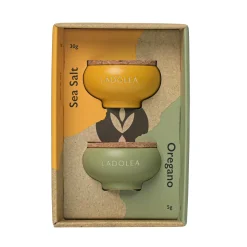 Clearance Set of 2 Greek Fleur De Sel Sea Salt & Oregano, 30g & 5g Greek Ingredients|Herbs & Spices