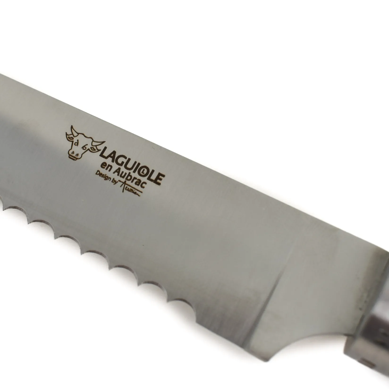 Online Gourmet Walnut Handle Bread Knife, 25cm French Ingredients|Kitchen Knives