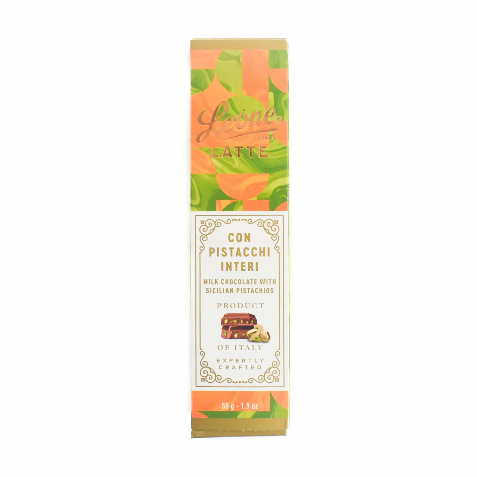 Sale Milk Chocolate Bar with Whole Sicilian Pistachios, 55g Italian Ingredients|Chocolate & Sweets