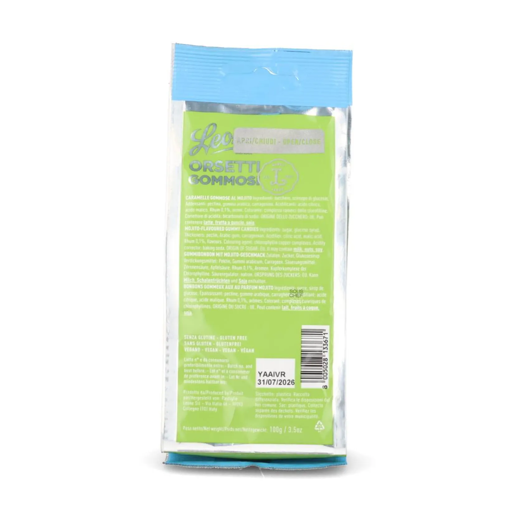 Discount Mojito Gummy Bears, 100g Ingredients Brands|Chocolate & Sweets