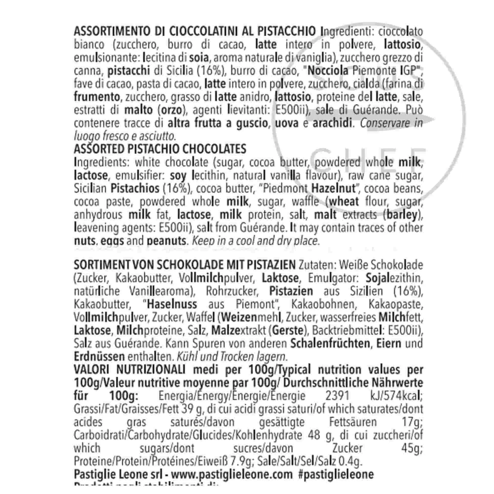 Hot Pistachio Chocolate Tin, 150g Ingredients Brands|Italian Ingredients