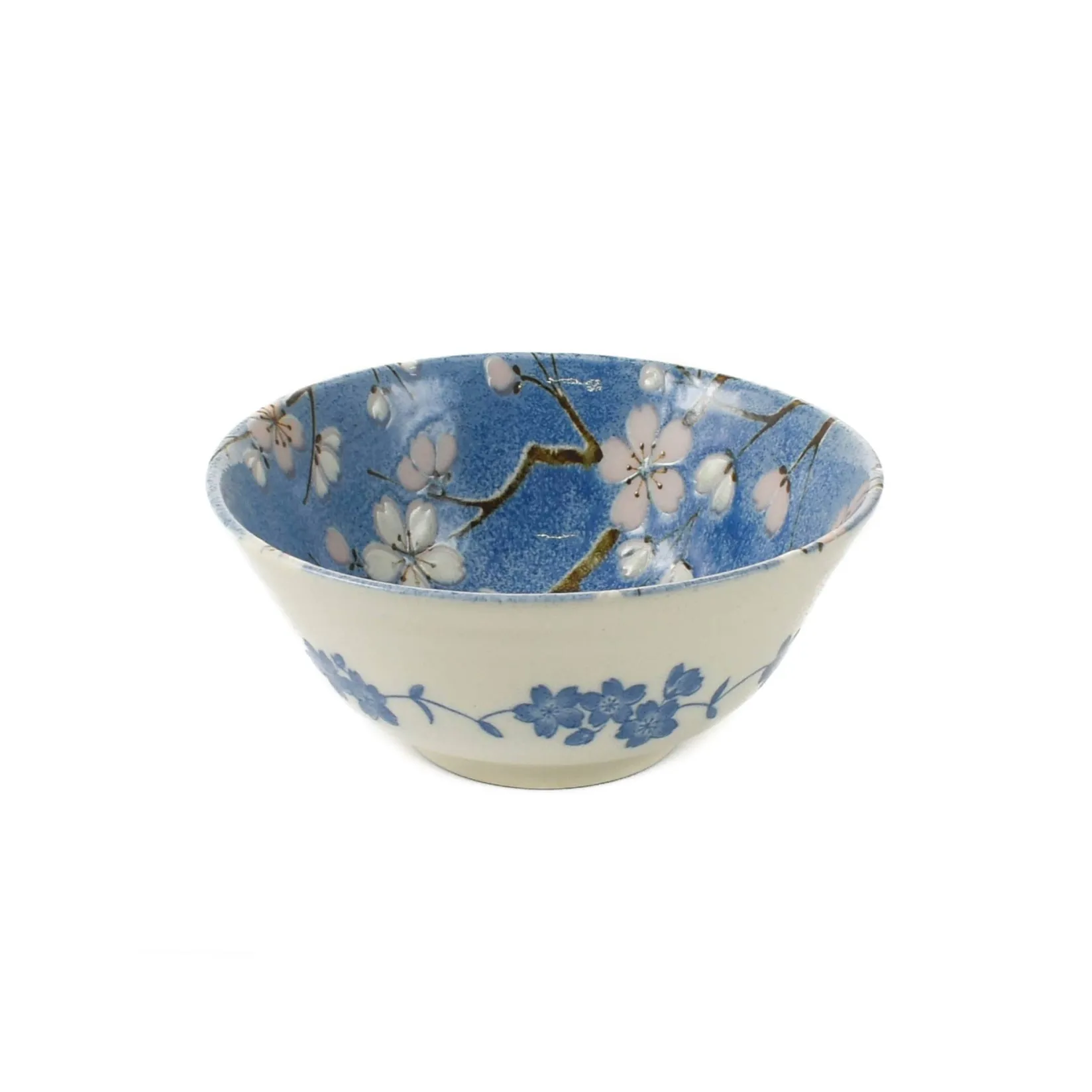 Discount Light Blue Sakura Blossom Noodle Bowl, 15.5cm Tableware Brands|Japanese Ingredients