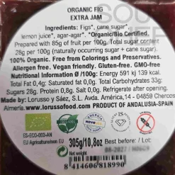Discount Organic Artisanal Fig Jam, 305g Ingredients Brands|Jam, Honey & Spreads