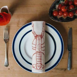 Best Lobster Design Napkins Box of 6 Tableware Brands|Table Setting