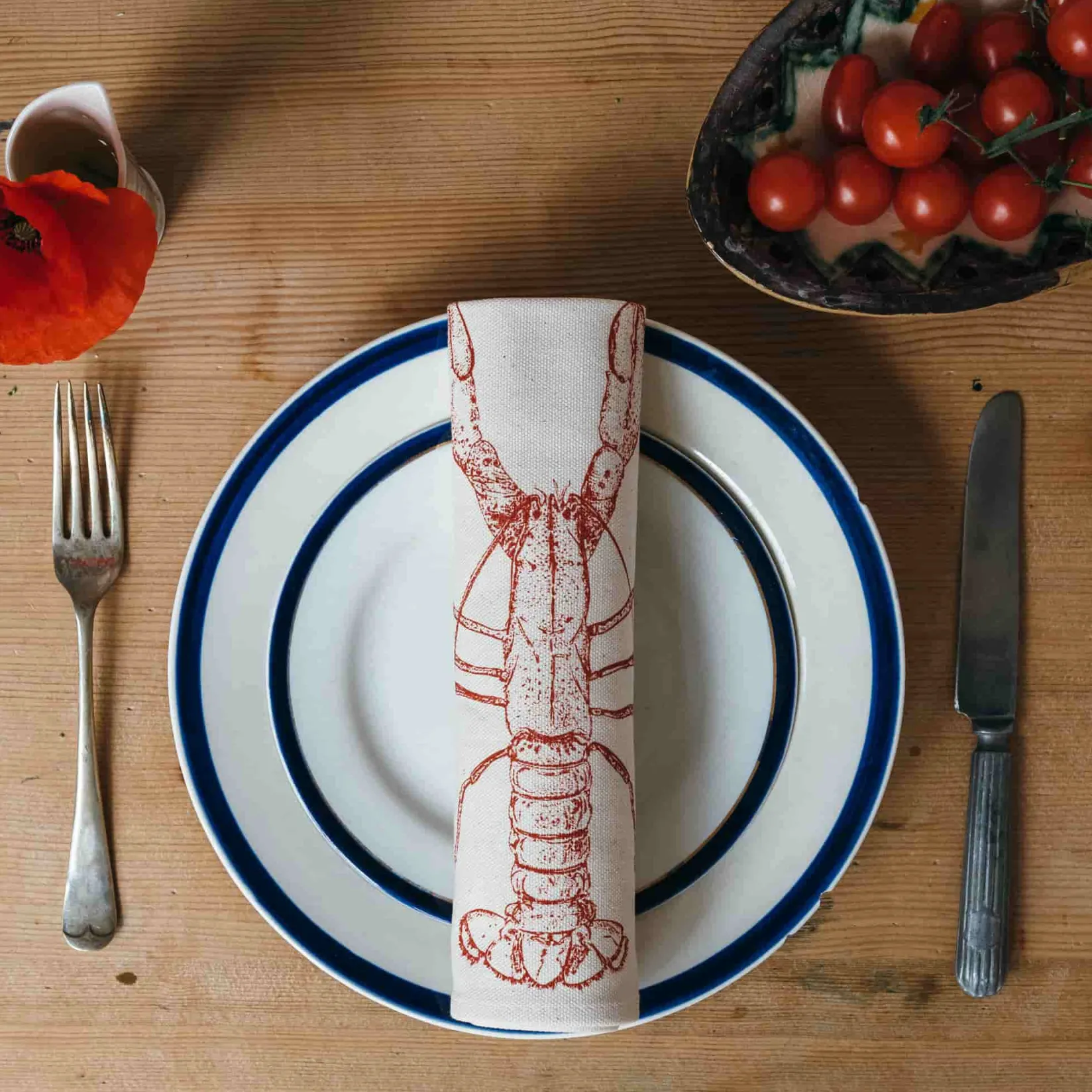 Best Lobster Design Napkins Box of 6 Tableware Brands|Table Setting