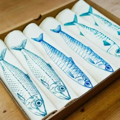 New Sardine Design Napkins Box of 6 Table Setting|Serveware