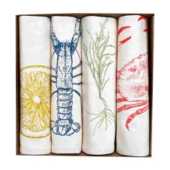 Hot Set of 4 Seafood Napkins Table Setting|Kitchen Textiles & Clothing