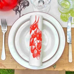 New Set of 6 Tomato Napkins Table Setting|Kitchen Textiles & Clothing