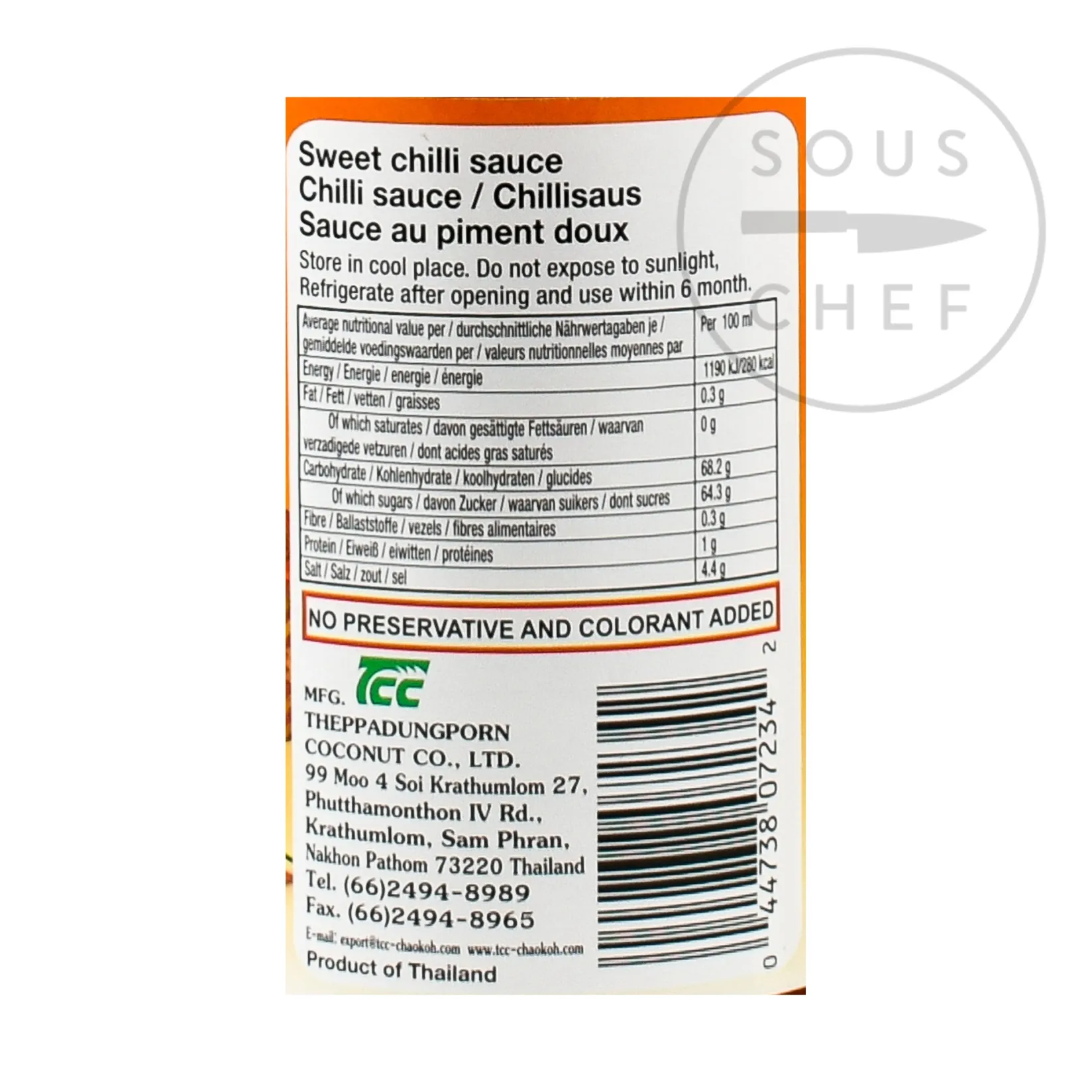 Sweet Chilli Sauce, 730ml Ingredients Brands|Southeast Asian Ingredients