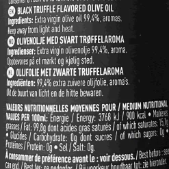 Sale Black Truffle Flavoured Olive Oil, 100ml Ingredients Brands|French Ingredients