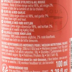 Best Extra Virgin Olive Oil with Red Garlic, 100ml Ingredients Brands|French Ingredients