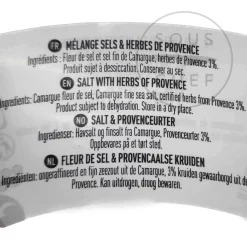Discount Fleur De Sel with Herbs from Provence, 90g Ingredients Brands|French Ingredients