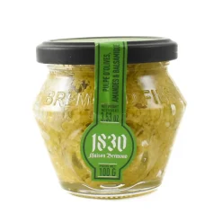 Hot Green Olive Tapenade with Grilled Almonds & White Balsamic Vinegar, 100g Ingredients Brands|French Ingredients
