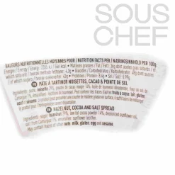 Hazelnut, Cocoa And Salt Spread, 220g Ingredients Brands|French Ingredients