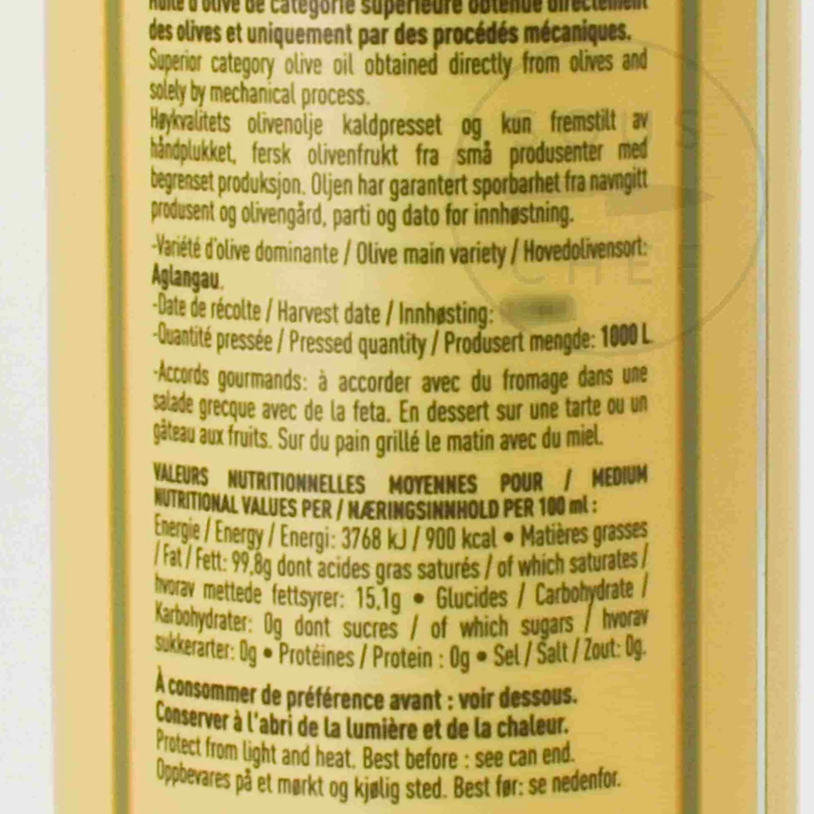 Best Heritage Ripe Fruity Provence Extra Virgin Olive Oil, 500ml Ingredients Brands|French Ingredients