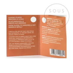 Hot Manzanilla Olives Stuffed with Almond, 580g Ingredients Brands|Spanish Ingredients