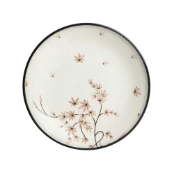 Maple Leaf Round Dinner Plate, 25.5cm Japanese Ingredients|Plates