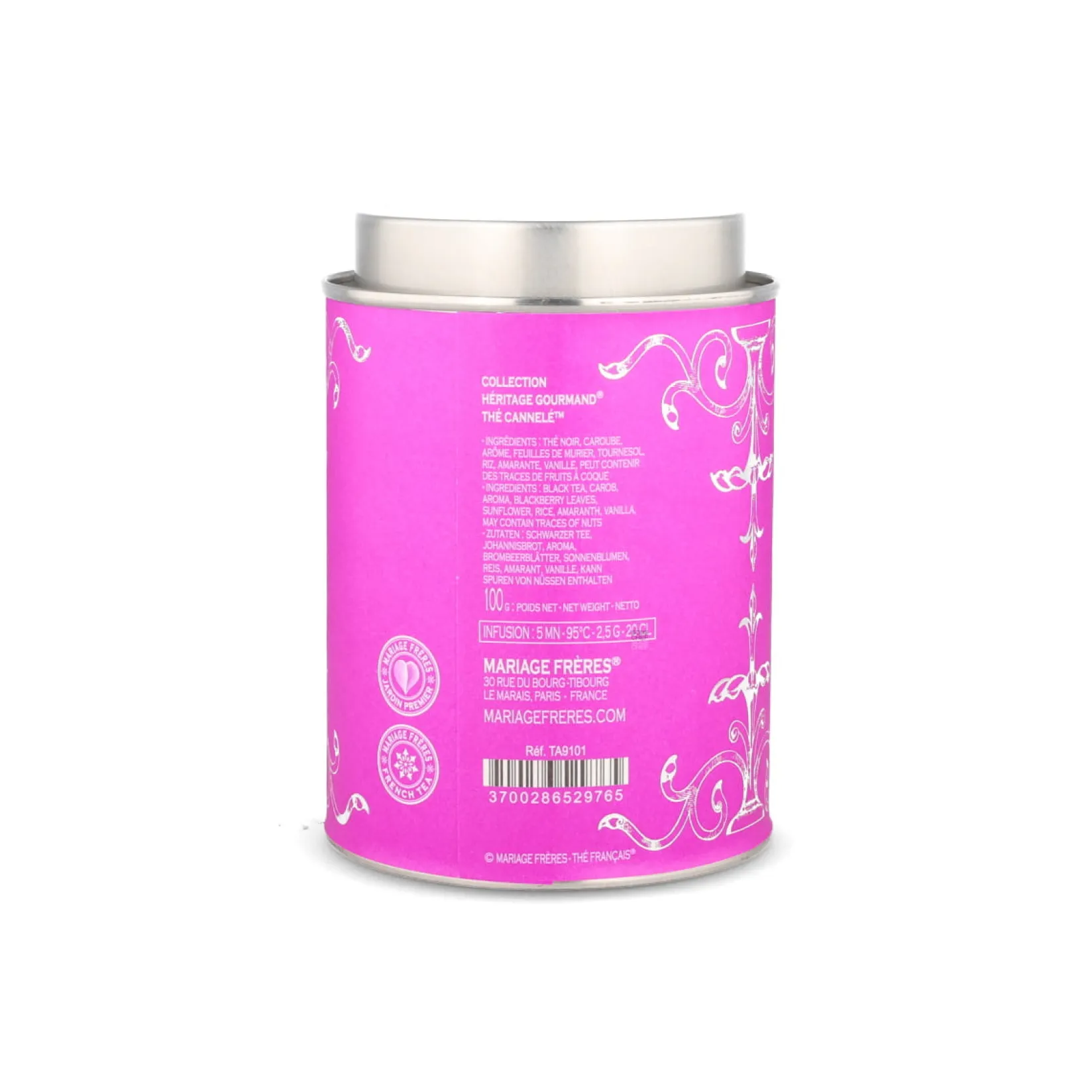 Best Heritage Gourmand Cannele Black Loose Tea, 100g Ingredients Brands|Drinks