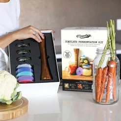 Sale Complete At Home Wide Mouth Fermentation Kit Pickling, Preserving & Fermenting Jars|Recipe Kits
