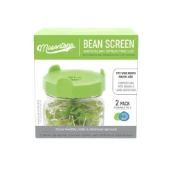 Outlet Wide Mouth Bean Screens Sprouting Lids, Set of 2 Pickling, Preserving & Fermenting Jars