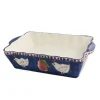 Sale Gallina Blue Rectangular Roasting Dish Baking Supplies & Equipment