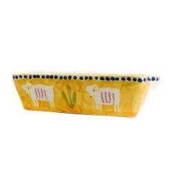 Best Gallina Yellow Goat Rectangular Roasting Dish Baking Supplies & Equipment