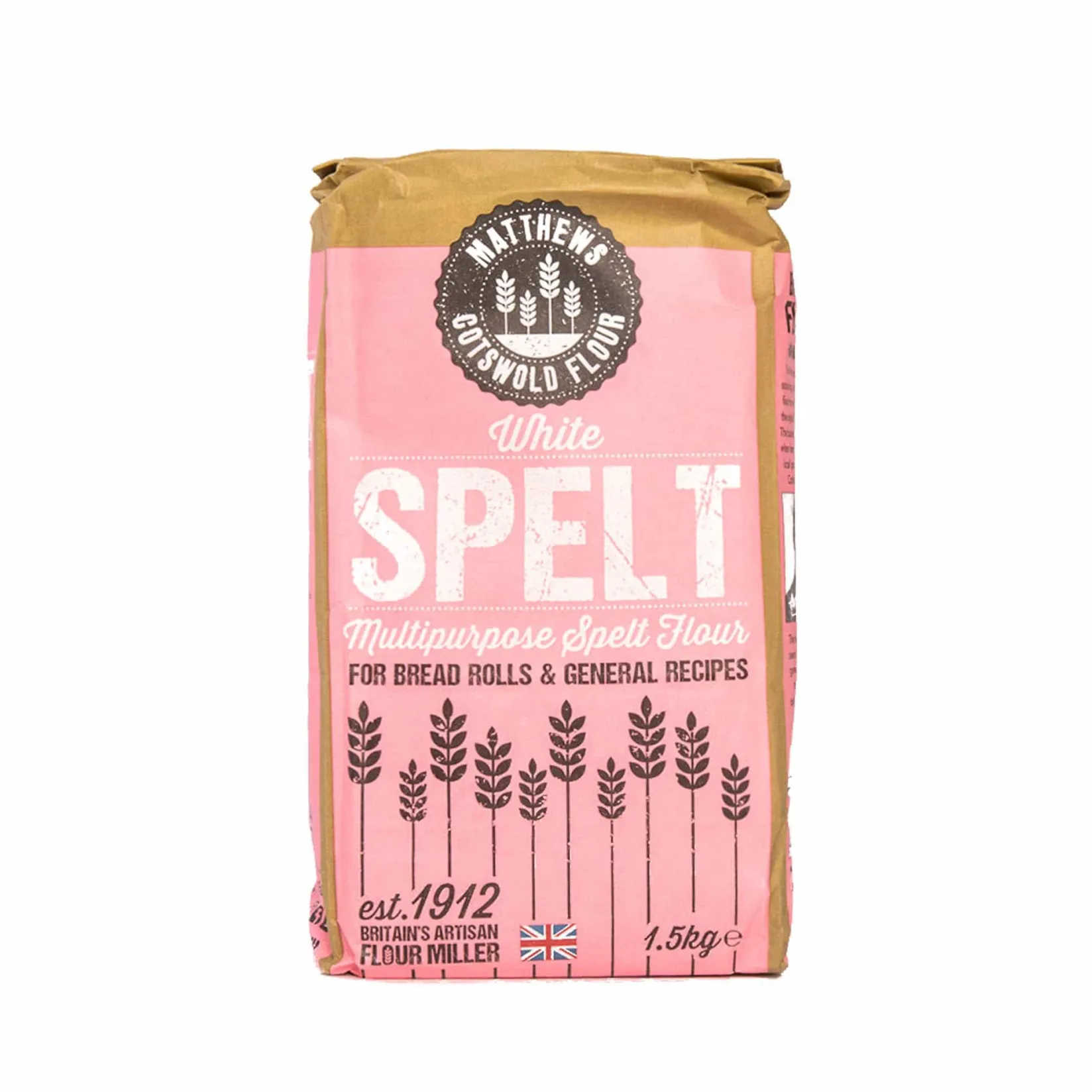 Hot Matthews Cotswold Stoneground Light Spelt Flour, 1.5kg Ingredients Brands|Made In The Uk