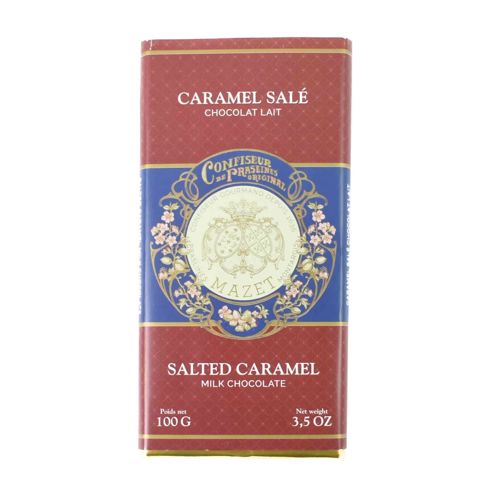 New Mazet Milk Salted Caramel Chocolate Bar, 100g Ingredients Brands|Chocolate & Sweets