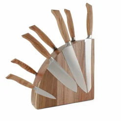 8 Piece Knife Block Set Kitchen Knives