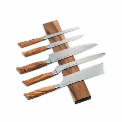Online Acacia Wood Magnetic Knife Rail, 45cm Kitchen Knives