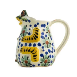 New Mexican Hand Painted Floral Frog Milk Jug Mexican Ingredients|Jugs & Bottles