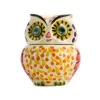 Online Mexican Hand Painted Orange Owl Sugar Bowl Mexican Ingredients|Jugs & Bottles