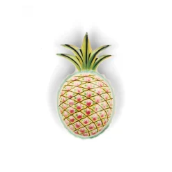 Best Mexican Hand Painted Purple and Yellow Pineapple Large Plate, 23cm Plates|Crockery & Dinnerware