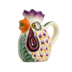 Discount Mexican Hand Painted Rooster Milk Jug Mexican Ingredients|Jugs & Bottles