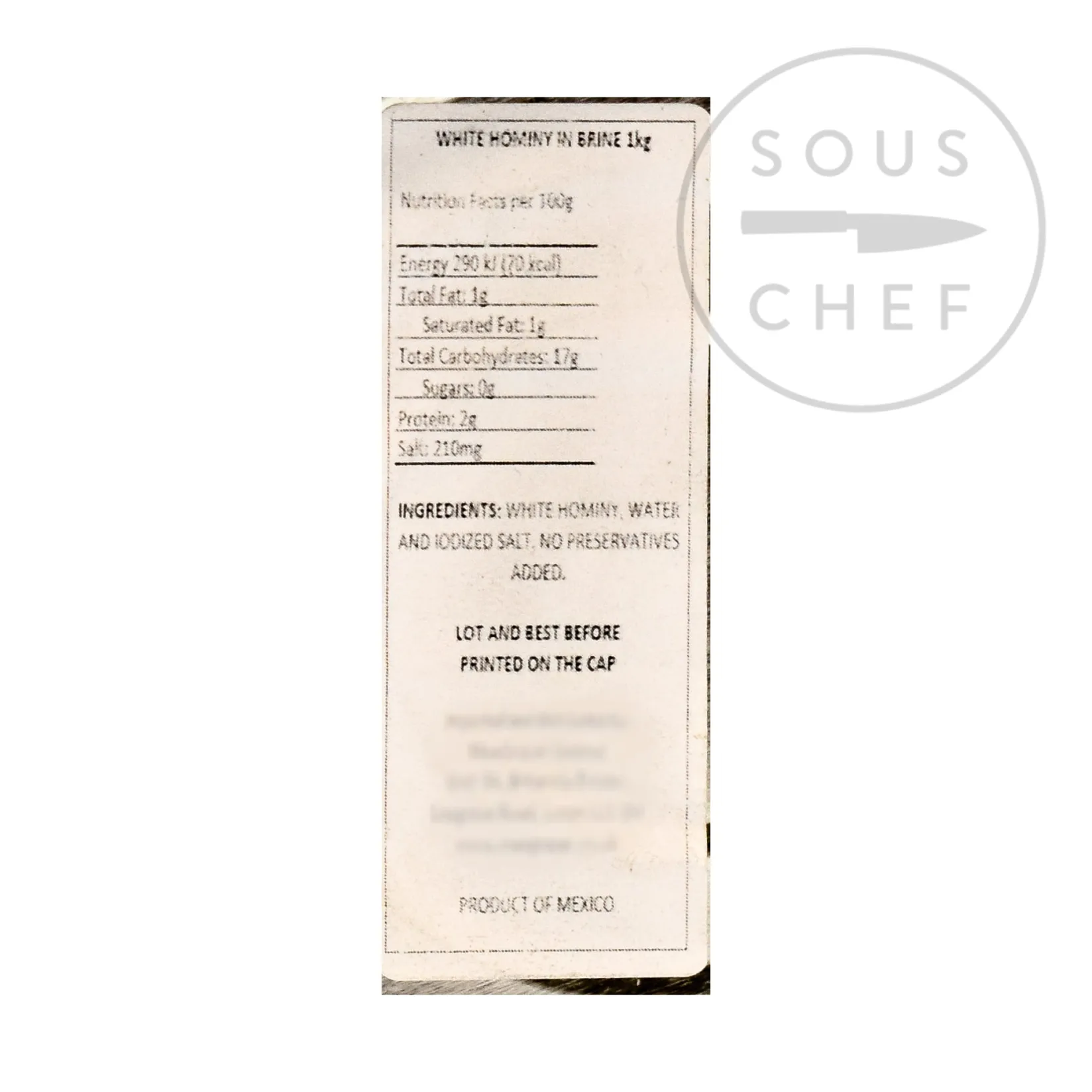 Hot Mexican Hominy, 822g Mexican Ingredients|Ingredients Brands