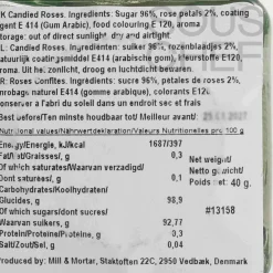 Best Crystallised Rose Pieces, 40g Middle Eastern Ingredients|Baking Ingredients